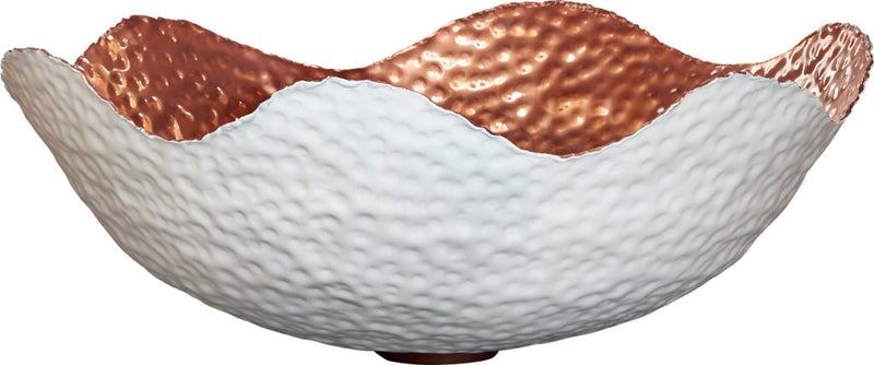 Thompson Traders Thompson Traders Acatlan Rose Gold and White Enamel Bathroom Sink - Culinary Kitchen OKC