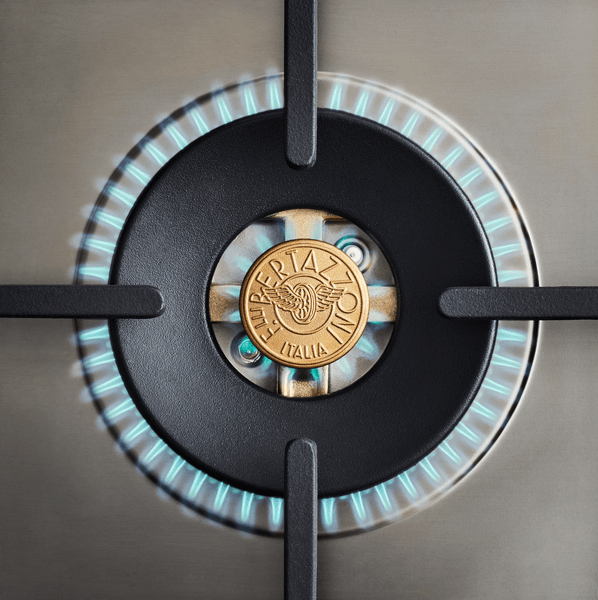 Bertazzoni Bertazzoni Master Series 36" Drop-In Gas Cooktop w 6 Brass Burners - Culinary Kitchen OKC