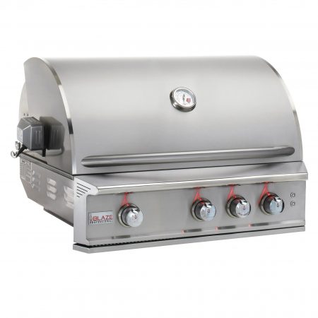 Blaze Blaze Professional LUX 34" 3 Burner Built-In Gas Grill w Rear Infrared Burner - Culinary Kitchen OKC
