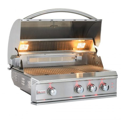 Blaze Blaze Professional LUX 34" 3 Burner Built-In Gas Grill w Rear Infrared Burner - Culinary Kitchen OKC