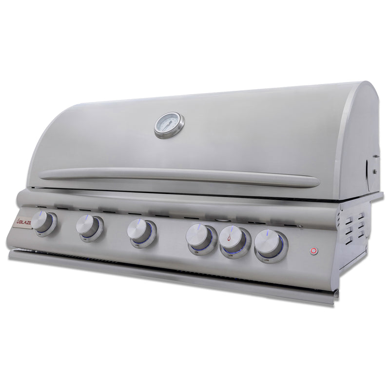 Blaze Blaze 40" 5 Burner Premium LTE+ Gas Grill w Rear Burner - Culinary Kitchen OKC