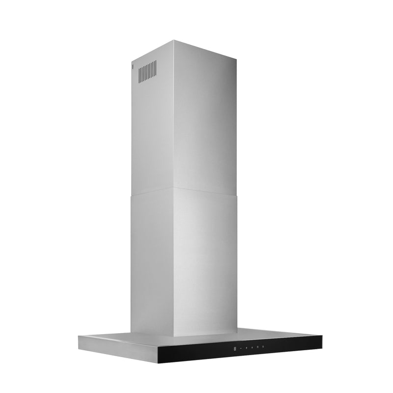 Broan Broan 30" Convertible Wall Hood 450 CFM Stainless Steel w Black Glass - Culinary Kitchen OKC