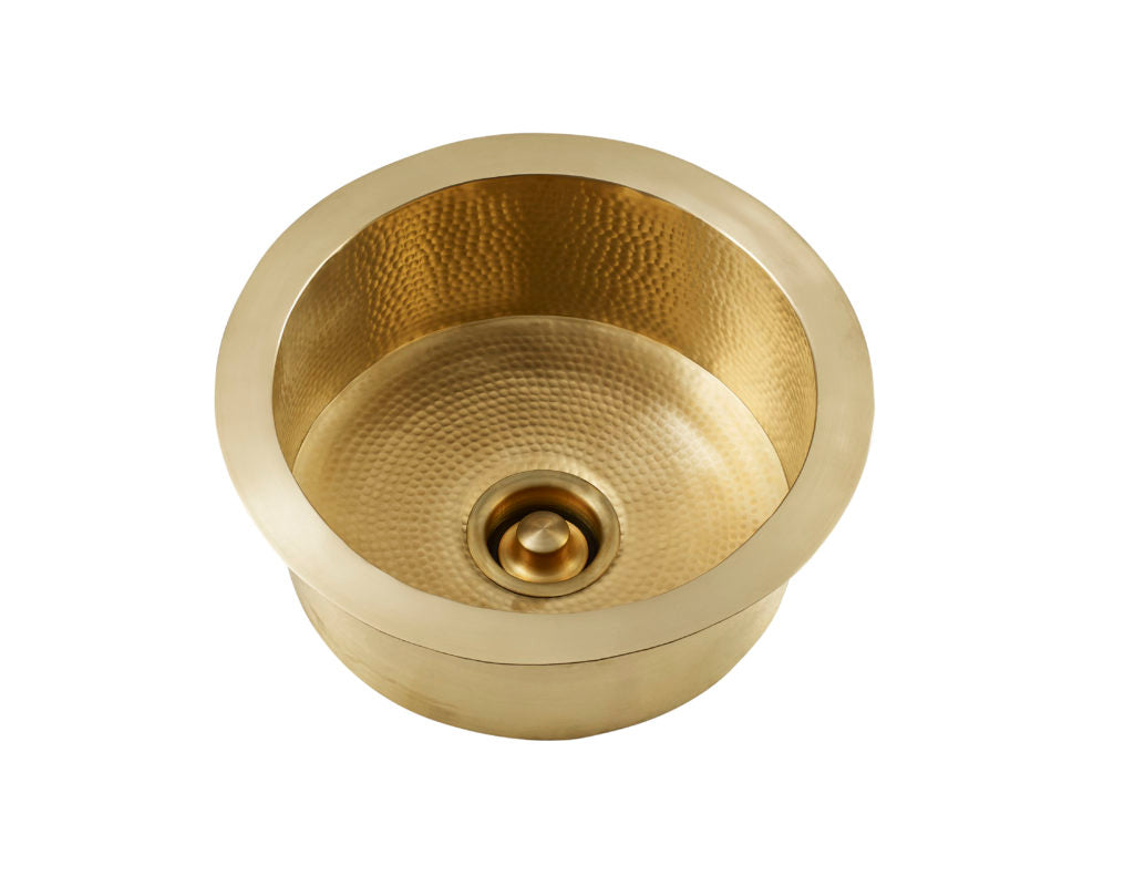 Thompson Traders Thompson Traders De La Cruz Hammered Brass Kitchen Sink - Culinary Kitchen OKC