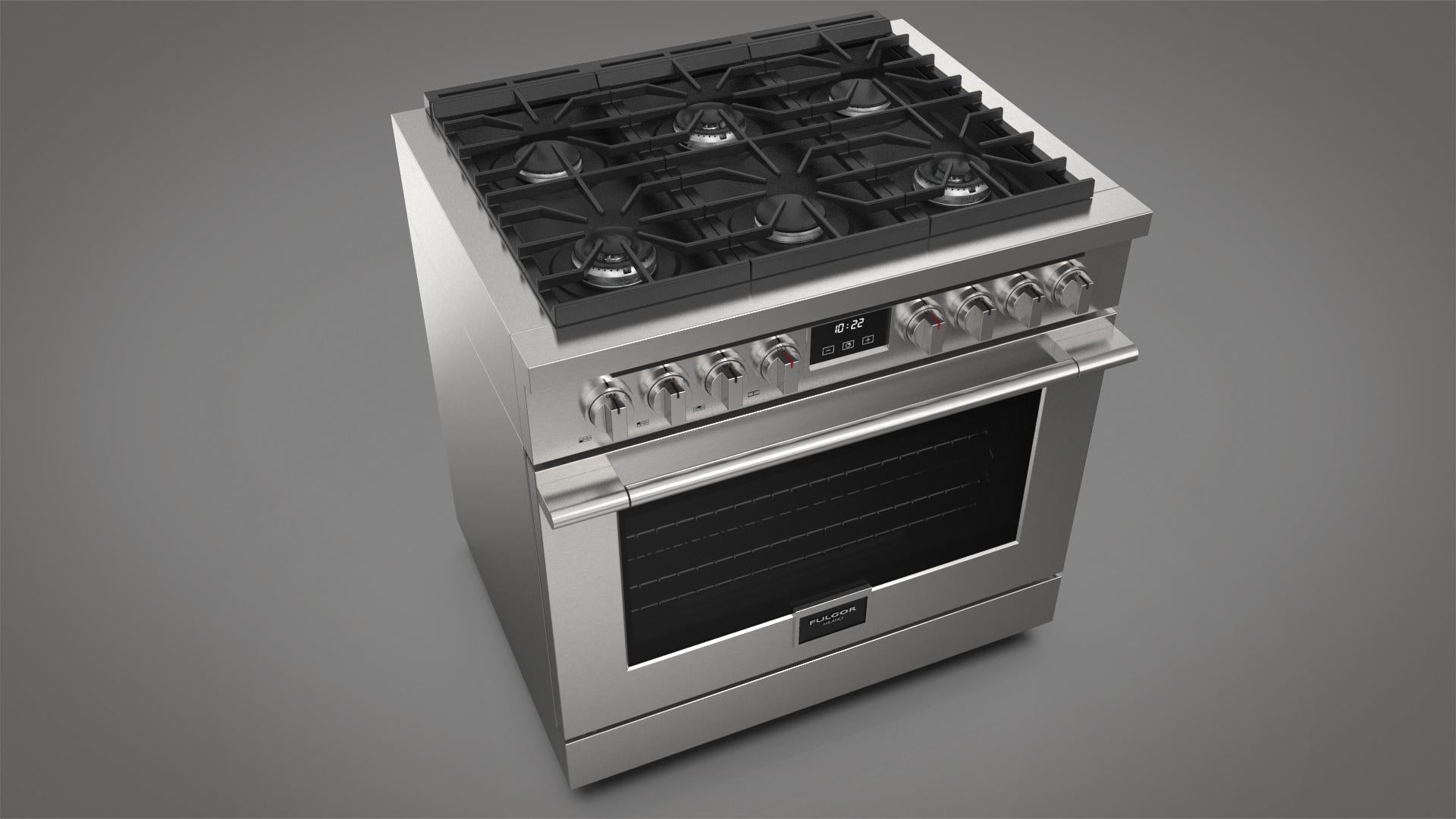Fulgor Milano Fulgor Milano 36" All Gas Range - Culinary Kitchen OKC