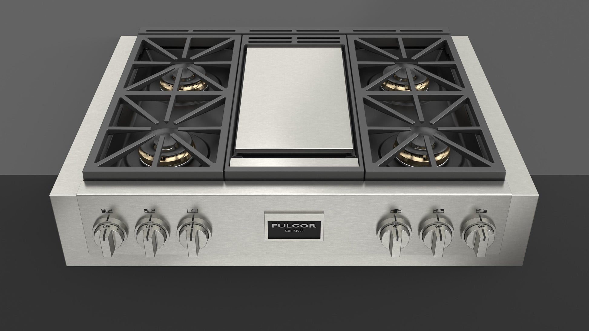 Fulgor Milano Fulgor Milano Sofia 36" Pro Gas Rangetop w Griddle - Culinary Kitchen OKC