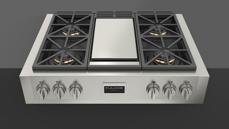 Fulgor Milano Fulgor Milano Sofia 36" Pro Gas Rangetop w Griddle - Culinary Kitchen OKC