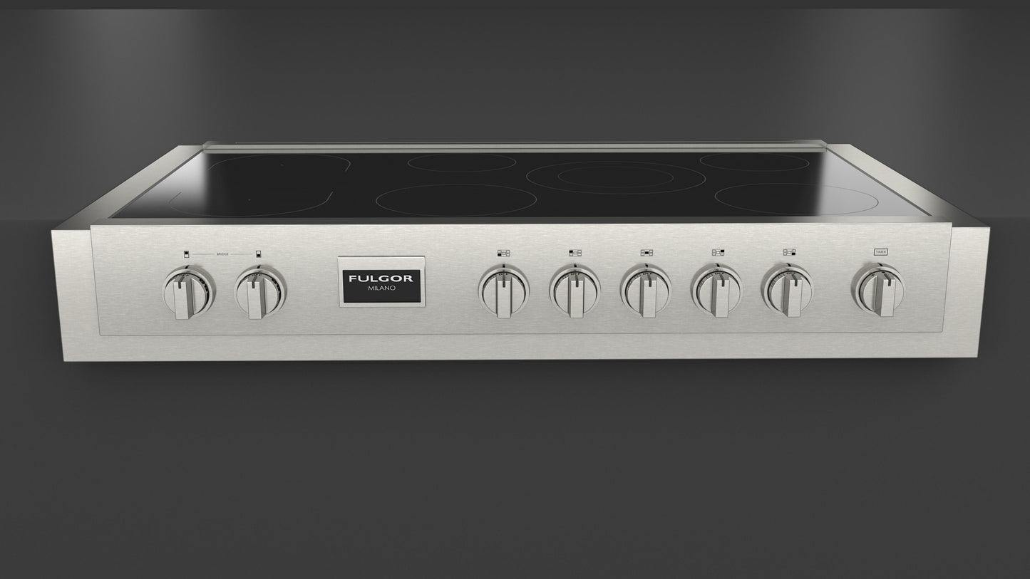 Fulgor Milano Fulgor Milano Sofia 48" Pro Induction Rangetop - All Glass - Culinary Kitchen OKC
