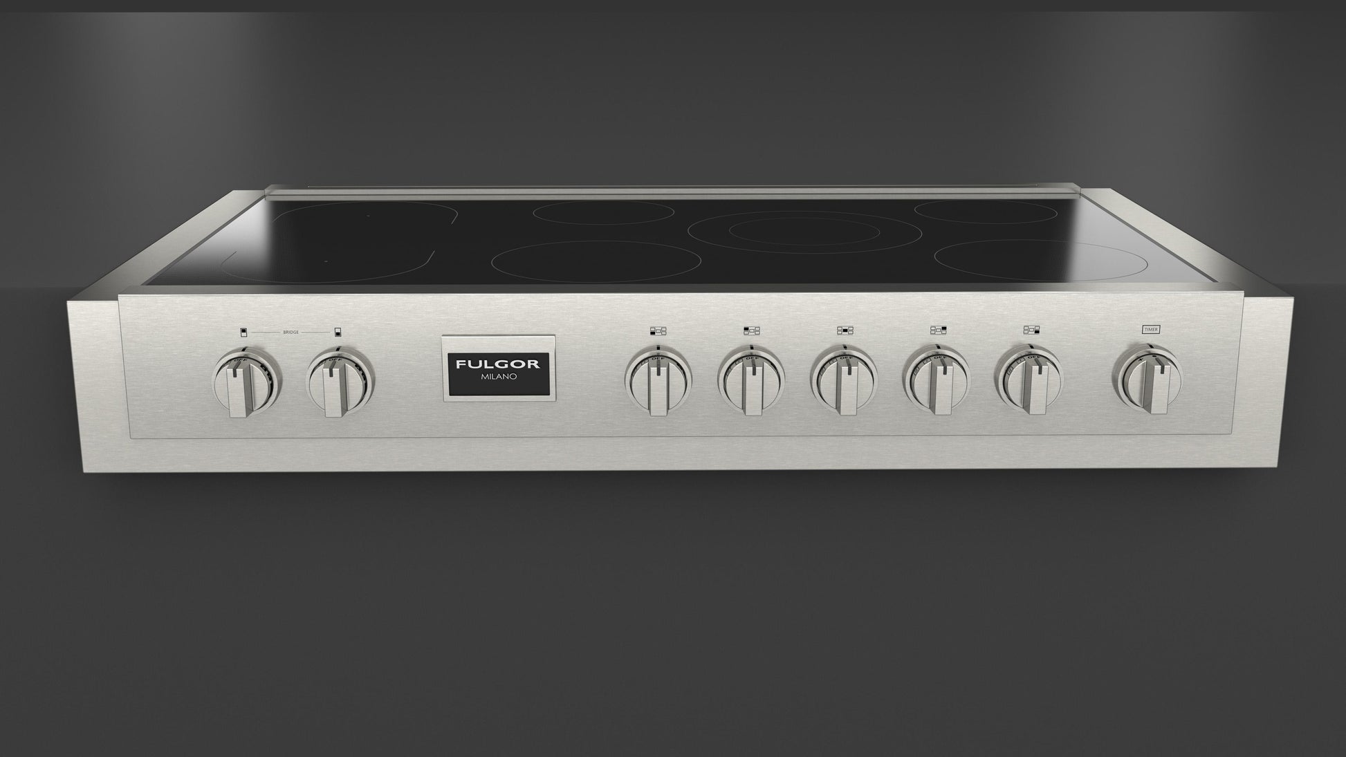 Fulgor Milano Fulgor Milano Sofia 48" Pro Induction Rangetop - All Glass - Culinary Kitchen OKC