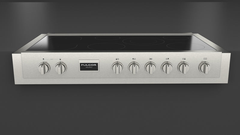 Fulgor Milano Fulgor Milano Sofia 48" Pro Induction Rangetop - All Glass - Culinary Kitchen OKC