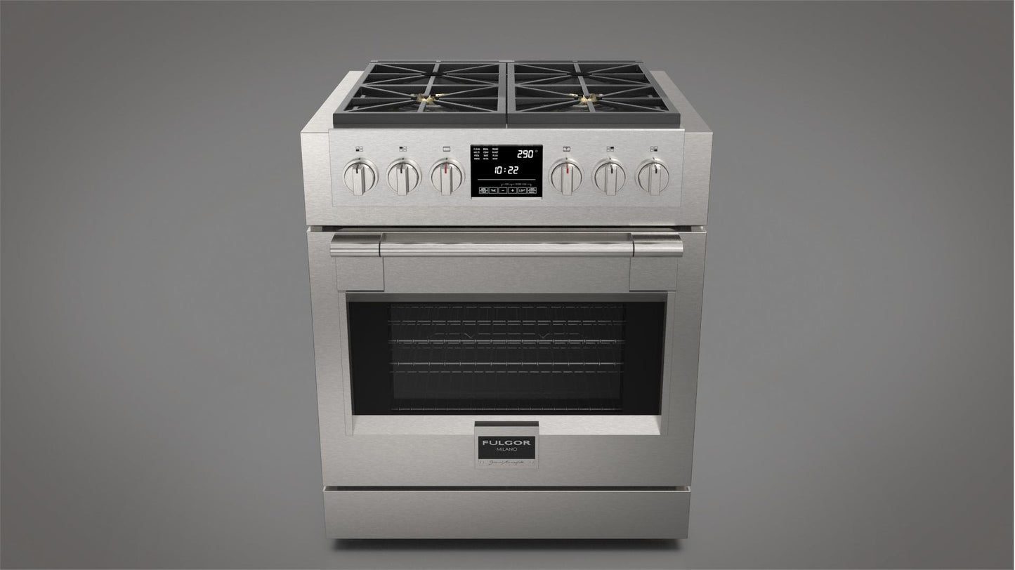 Fulgor Milano Fulgor Milano 30" Dual Fuel Pro Range - Culinary Kitchen OKC
