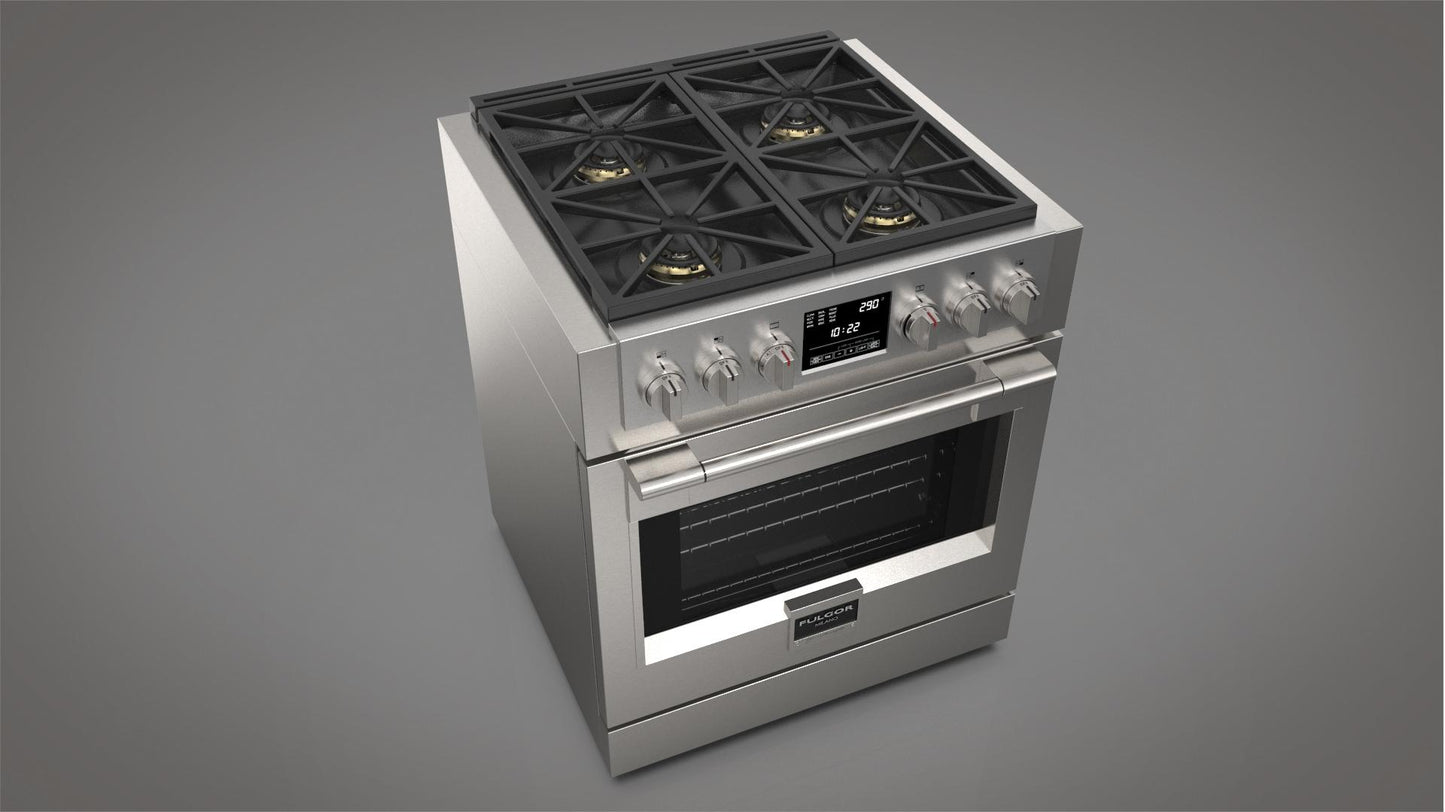 Fulgor Milano Fulgor Milano 30" Dual Fuel Pro Range - Culinary Kitchen OKC