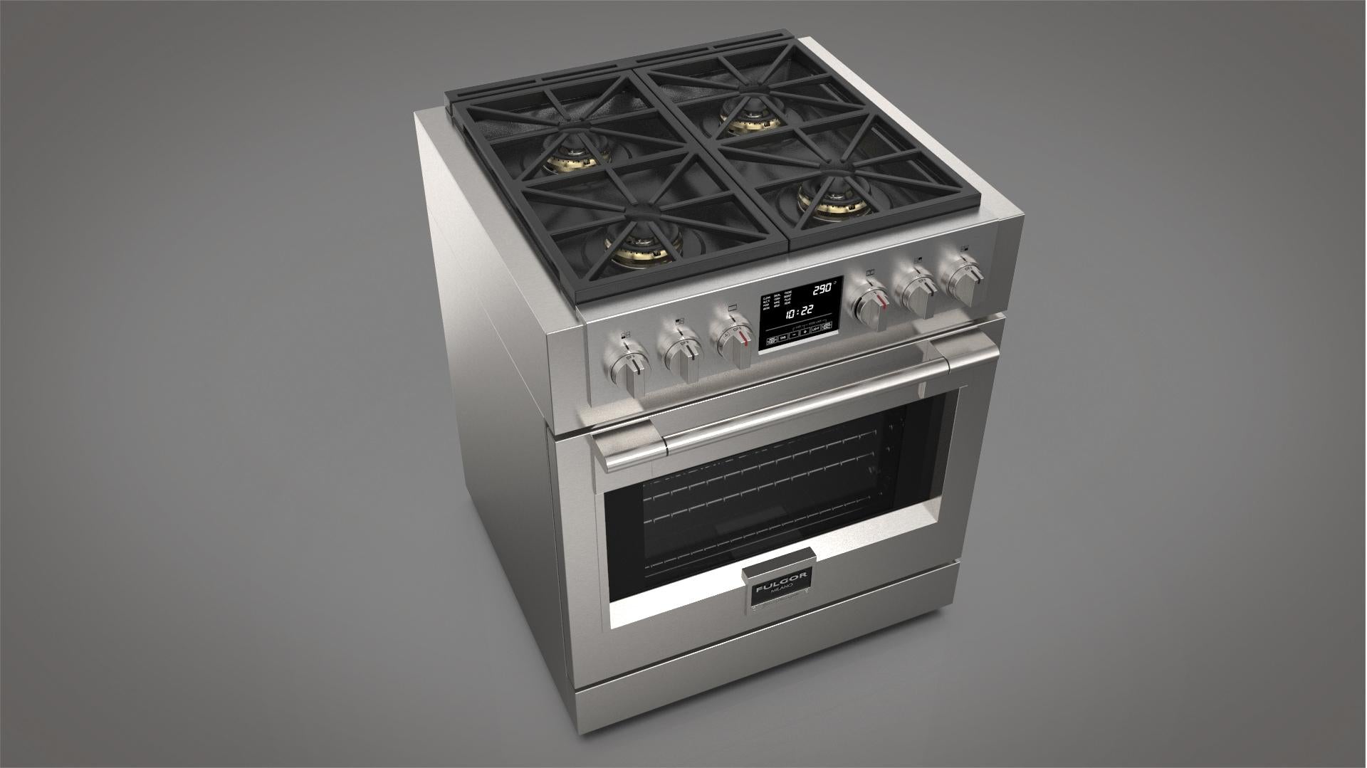 Fulgor Milano Fulgor Milano 30" Dual Fuel Pro Range - Culinary Kitchen OKC