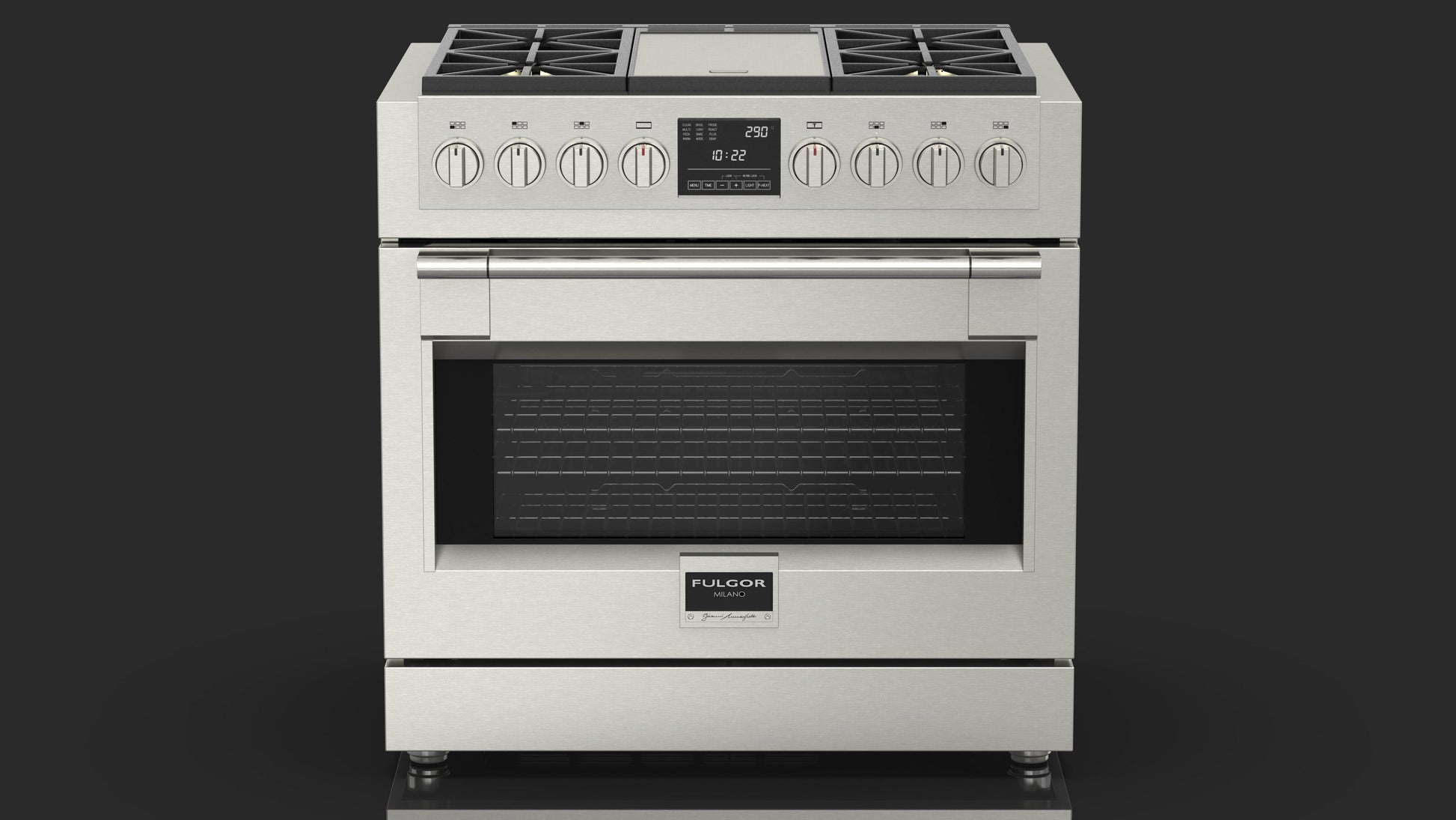 Fulgor Milano Fulgor Milano 36" Dual Fuel Pro Range w Griddle - Culinary Kitchen OKC
