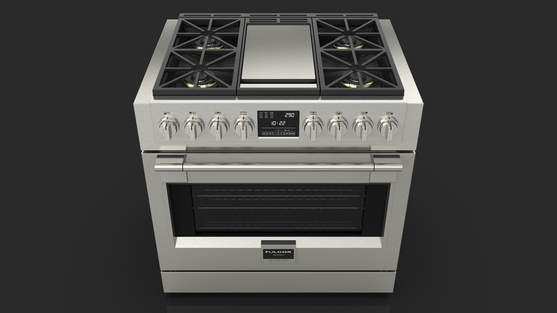 Fulgor Milano Fulgor Milano 36" Dual Fuel Pro Range w Griddle - Culinary Kitchen OKC