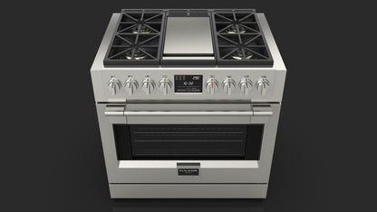 Fulgor Milano Fulgor Milano 36" Dual Fuel Pro Range w Griddle - Culinary Kitchen OKC