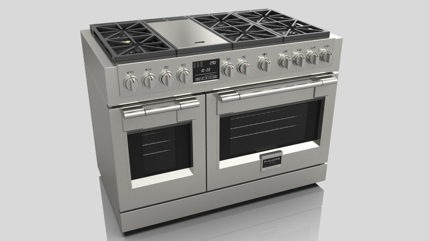 Fulgor Milano Fulgor Milano 48" Sofia Pro Dual Fuel Range - Culinary Kitchen OKC