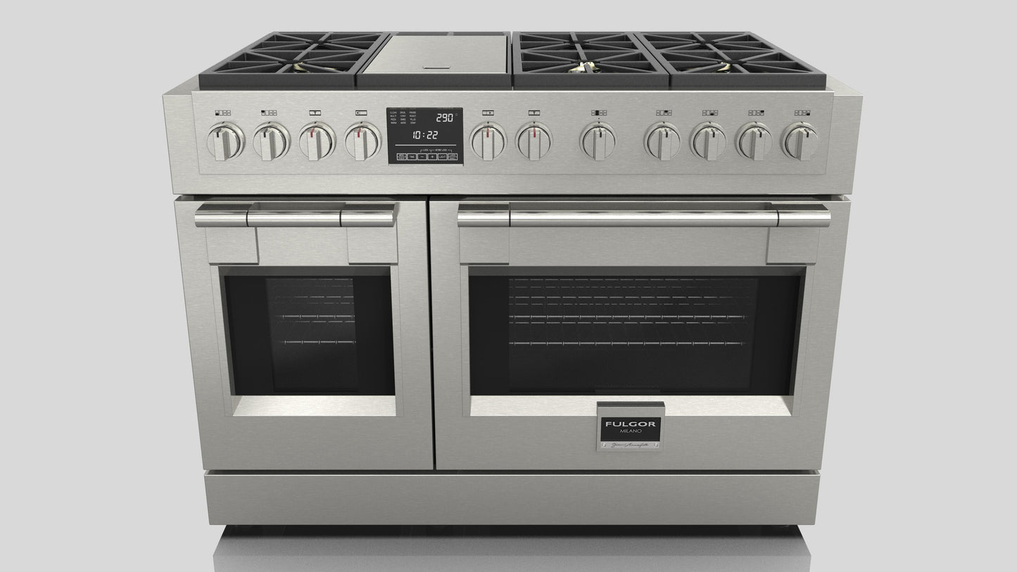 Fulgor Milano Fulgor Milano 48" Sofia Pro Dual Fuel Range - Culinary Kitchen OKC