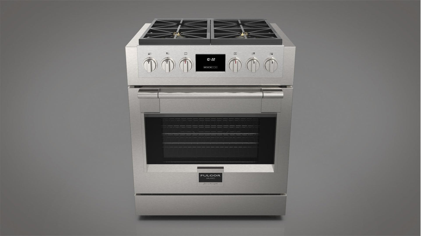 Fulgor Milano Fulgor Milano 30" All Gas Pro Range - Culinary Kitchen OKC