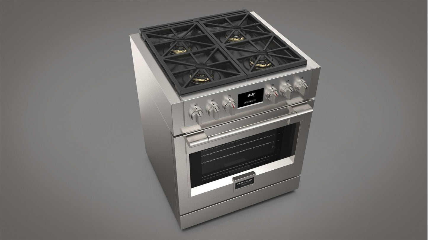 Fulgor Milano Fulgor Milano 30" All Gas Pro Range - Culinary Kitchen OKC