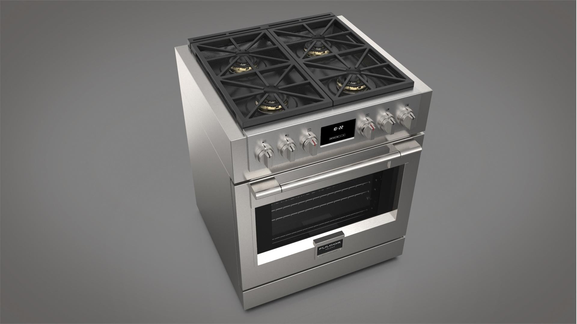Fulgor Milano Fulgor Milano 30" All Gas Pro Range - Culinary Kitchen OKC