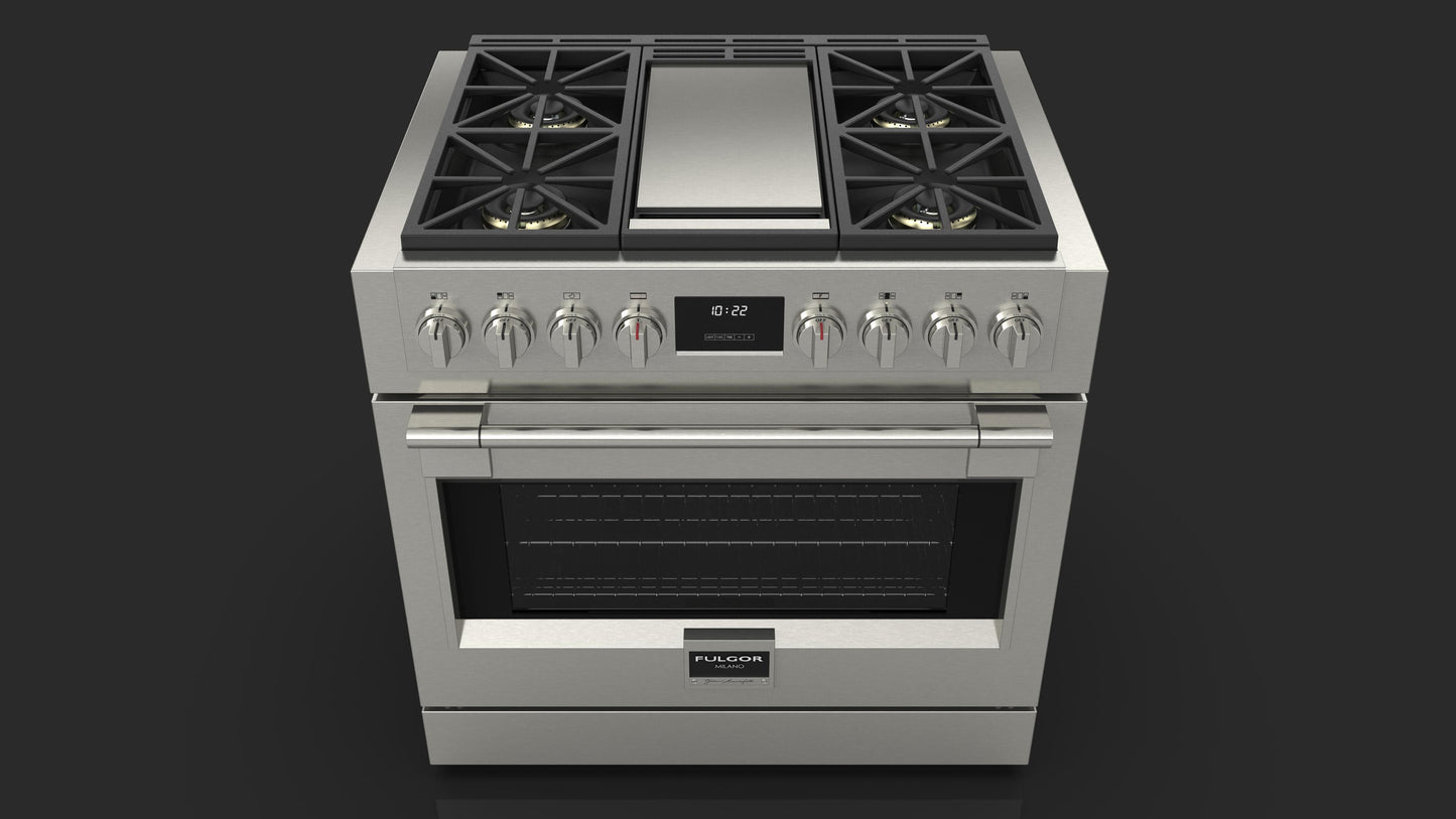 Fulgor Milano Fulgor Milano Sofia 36" Pro All Gas Range w Griddle - Culinary Kitchen OKC
