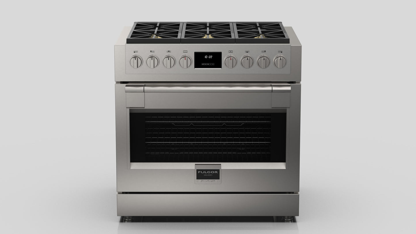 Fulgor Milano Fulgor Milano 36" All Gas Pro Range - Culinary Kitchen OKC