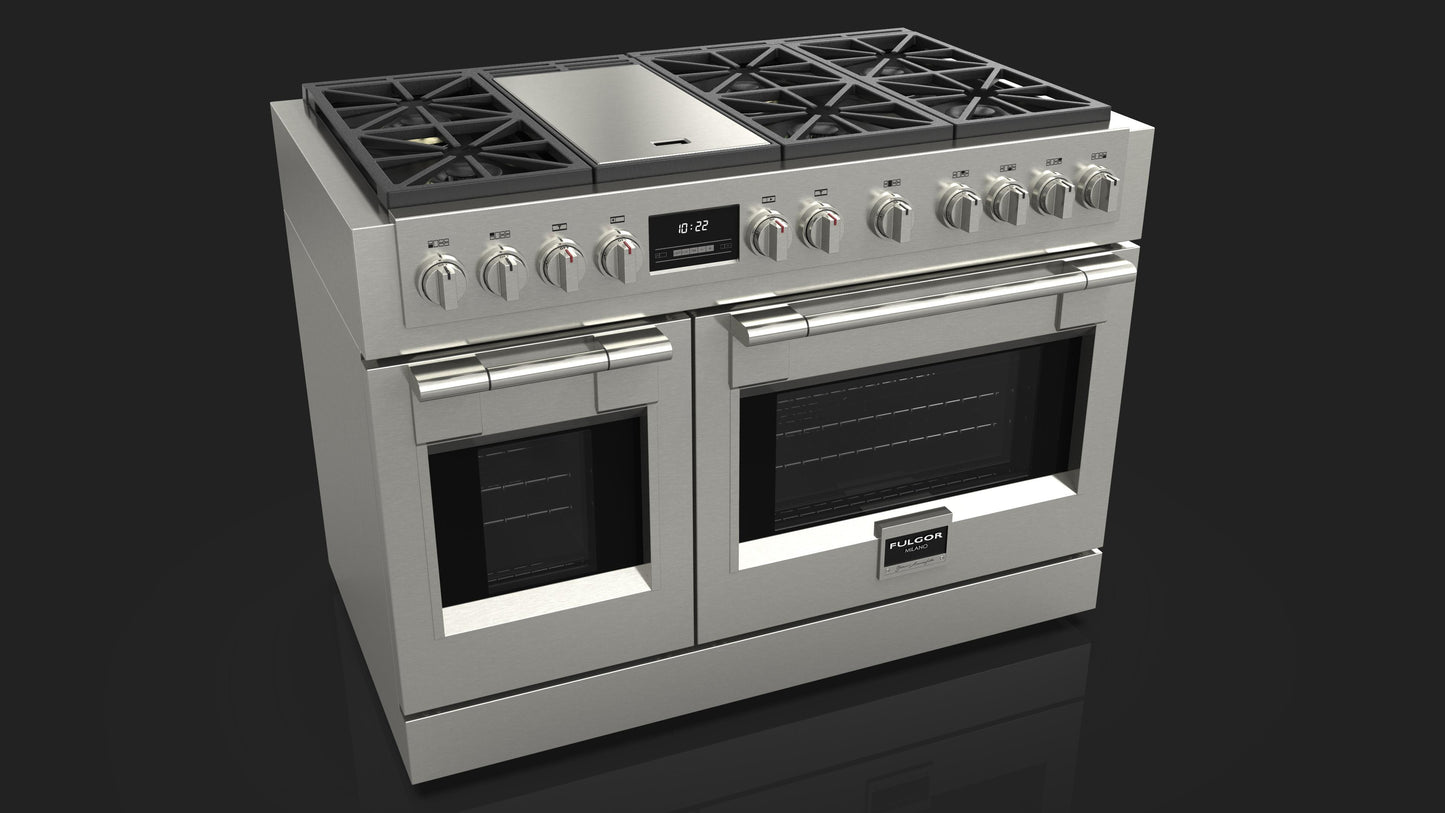 Fulgor Milano Fulgor Milano 48" All Gas Pro Range - Culinary Kitchen OKC