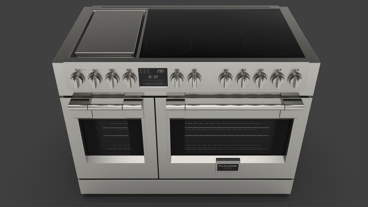Fulgor Milano Fulgor Milano 48" Induction Range w Griddle - Culinary Kitchen OKC