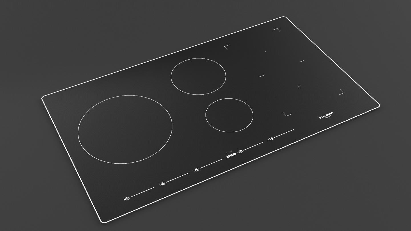 Fulgor Milano Fulgor Milano 36" Induction Cooktop w Brushed Aluminum Trim - Culinary Kitchen OKC