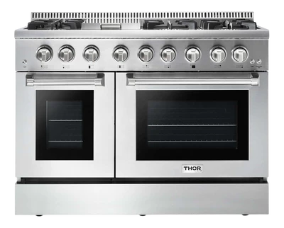 Thor Thor 48" Professional Dual Fuel Liquid Propane Range in Stainless Steel - Culinary Kitchen OKC