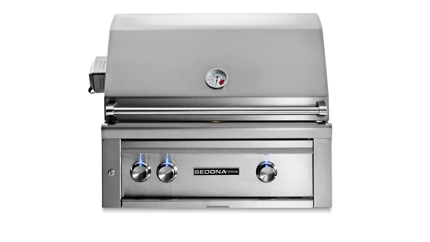 Lynx Lynx 30" Sedona Built-in Grill w 1 Infrared Burner and 1 Stainless Steel Burner w Rotisserie - Culinary Kitchen OKC