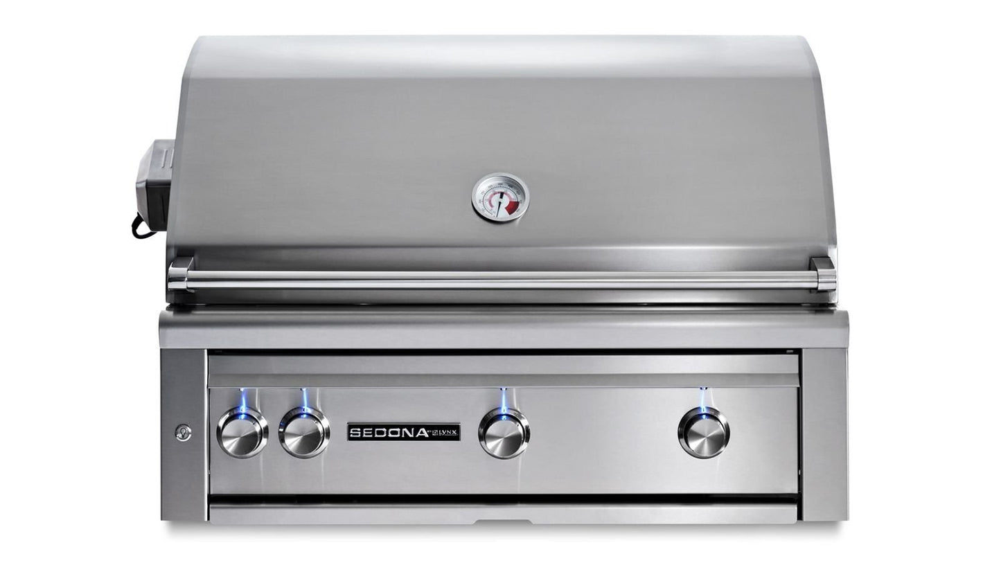 Lynx Lynx 36" Sedona Built-In Grill w 1 Infrared Burner and 2 Stainless Steel Burners w Rotisserie - Culinary Kitchen OKC