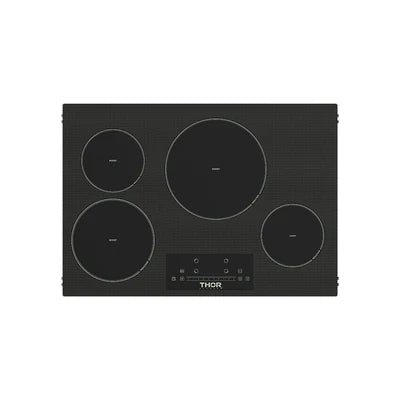 Thor Thor 30" 4-Element Induction Cooktop in Black w Touch Controls - Culinary Kitchen OKC