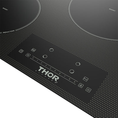 Thor Thor 30" 4-Element Induction Cooktop in Black w Touch Controls - Culinary Kitchen OKC