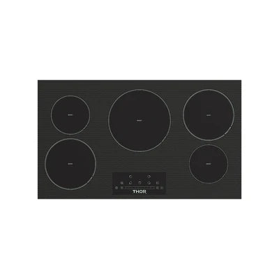 Thor Thor 36" 5-Element Induction Cooktop in Black w Touch Controls - Culinary Kitchen OKC