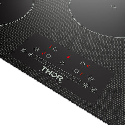 Thor Thor 36" 5-Element Induction Cooktop in Black w Touch Controls - Culinary Kitchen OKC