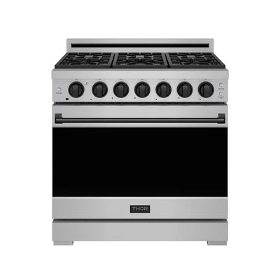 Thor Thor 36" Professional Gas Range w Precision Knob Control in Stainless Steel | Gordon Ramsay Series - Culinary Kitchen OKC