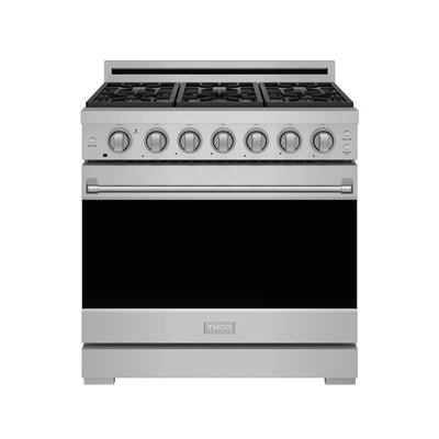 Thor Thor 36" Professional Gas Range w Precision Knob Control in Stainless Steel | Gordon Ramsay Series - Culinary Kitchen OKC