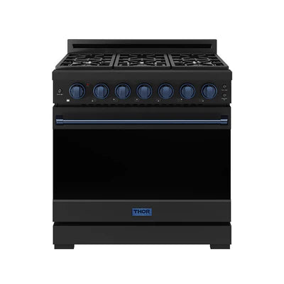 Thor Thor 36" Professional Gas Range w Precision Knob Control in Stainless Steel | Gordon Ramsay Series - Culinary Kitchen OKC