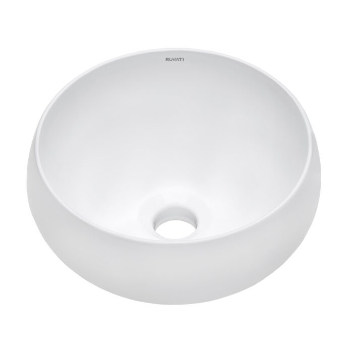 Ruvati Ruvati Vista Round Bathroom Sink Porcelain Ceramic - Culinary Kitchen OKC