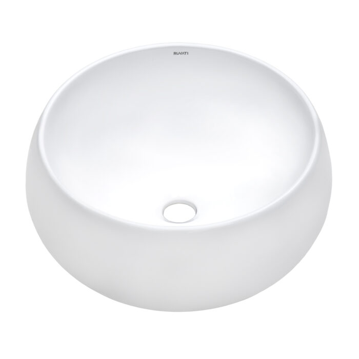 Ruvati Ruvati Vista Round Bathroom Sink Porcelain Ceramic - Culinary Kitchen OKC