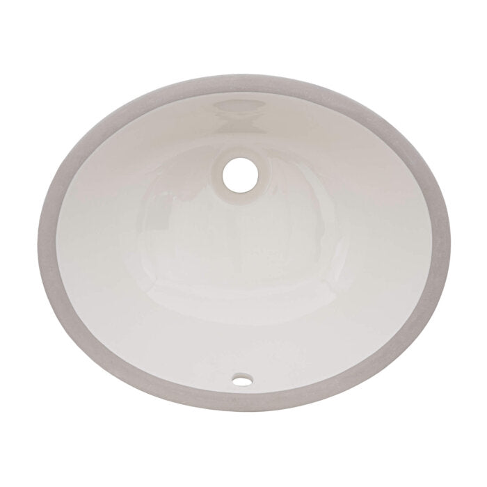 Ruvati Ruvati Krona Bathroom Sink Porcelain Ceramic w Overflow - Culinary Kitchen OKC