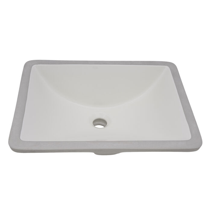 Ruvati Krona Ruvati Bathroom Vanity Sink Porcelain Ceramic w Overflow - Culinary Kitchen OKC