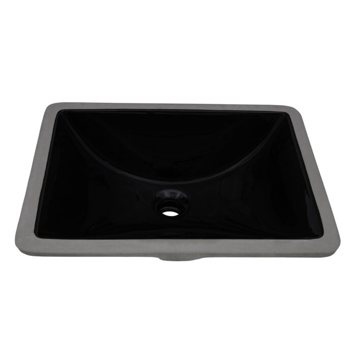 Ruvati Krona Ruvati Bathroom Vanity Sink Porcelain Ceramic w Overflow - Culinary Kitchen OKC