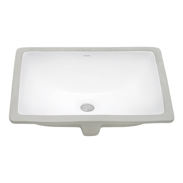 Ruvati Ruvati Krona Vanity Sink White Porcelain - Culinary Kitchen OKC