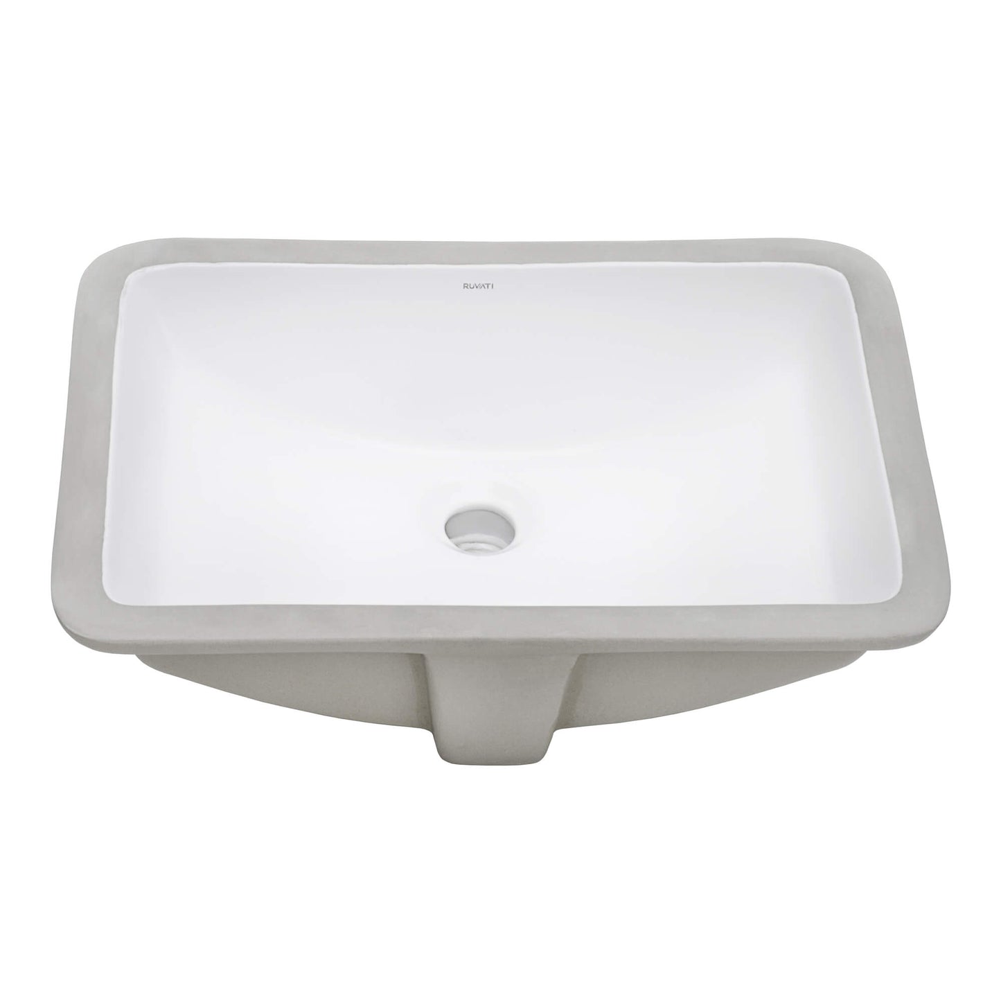 Ruvati Ruvati Krona Vanity Sink White Porcelain - Culinary Kitchen OKC