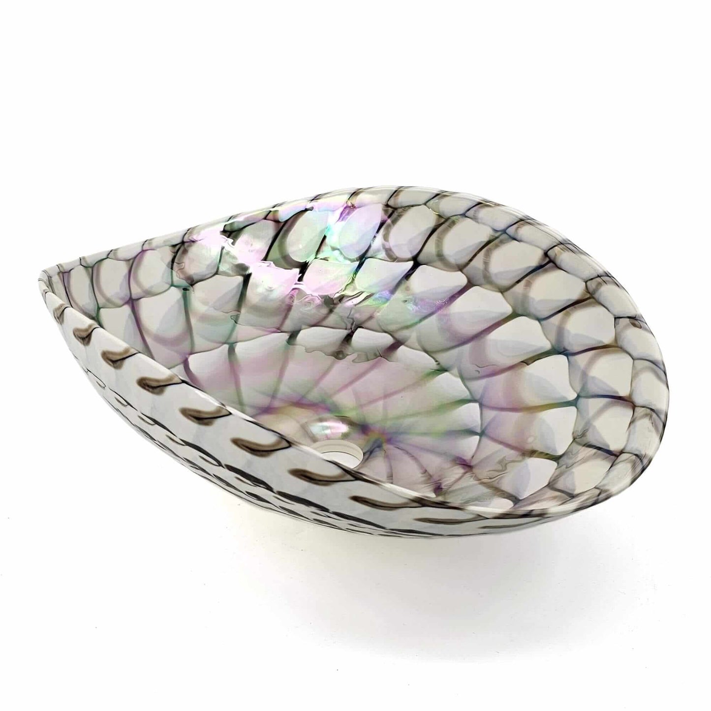 Ruvati Ruvati Murano 19" Glass Art Vessel Seashell Bathroom Sink - Culinary Kitchen OKC