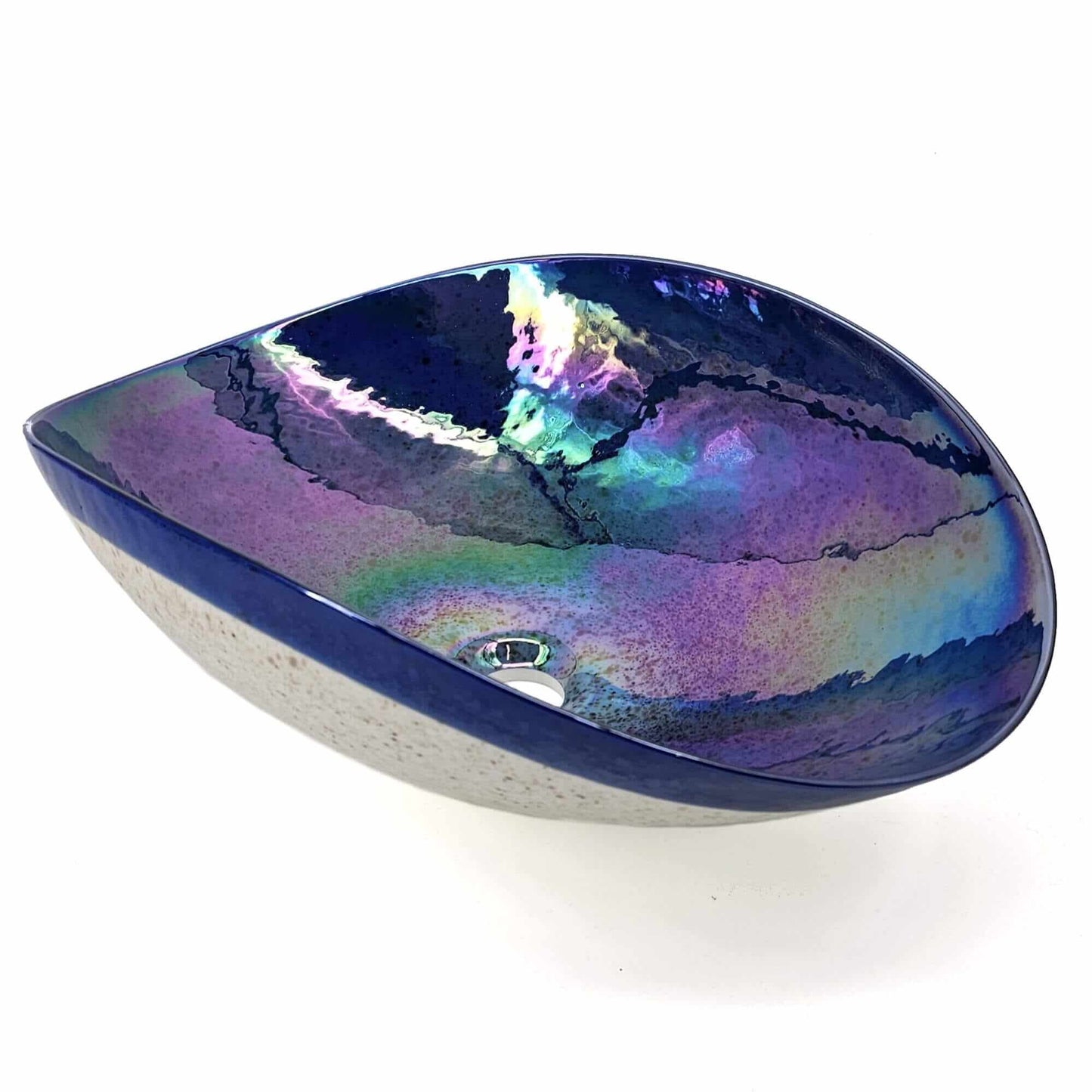 Ruvati Ruvati Murano 19" Glass Art Vessel Seashell Bathroom Sink - Culinary Kitchen OKC
