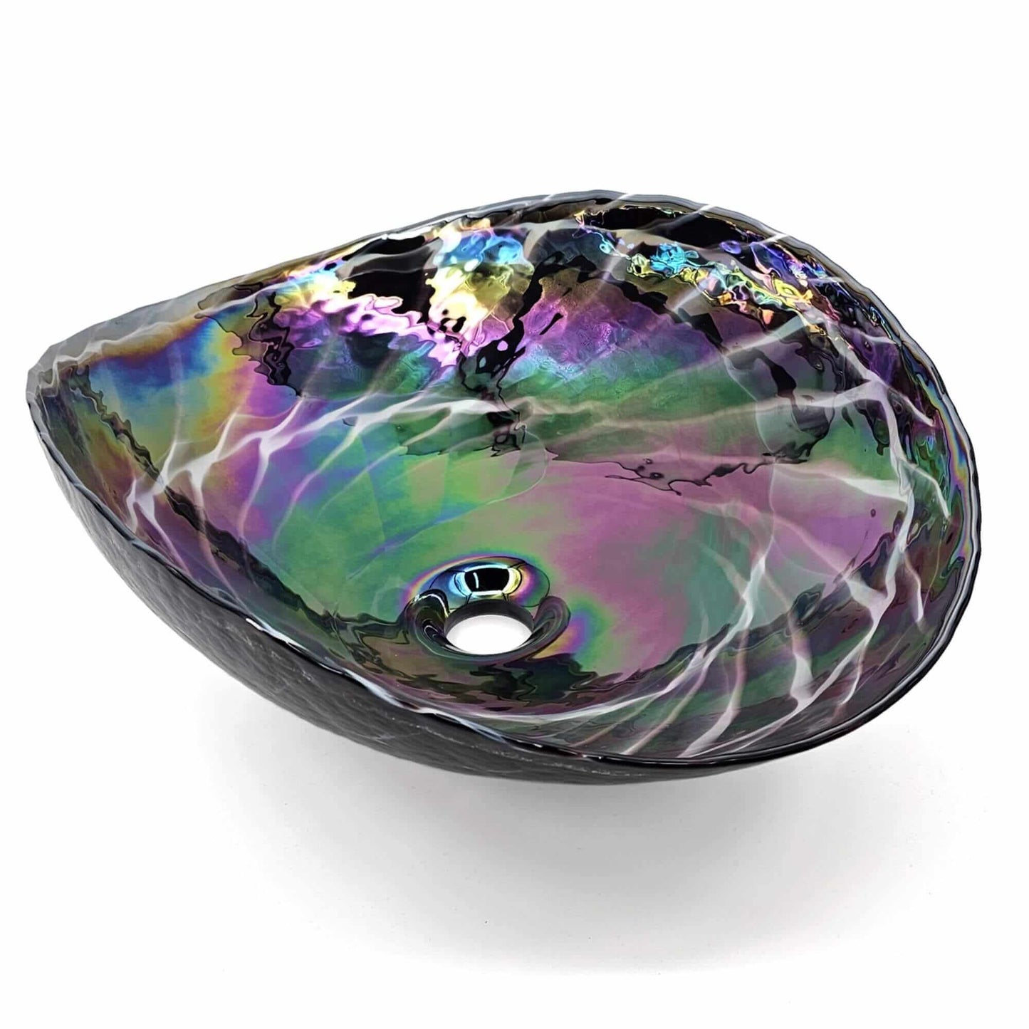Ruvati Ruvati Murano 19" Glass Art Vessel Seashell Bathroom Sink - Culinary Kitchen OKC