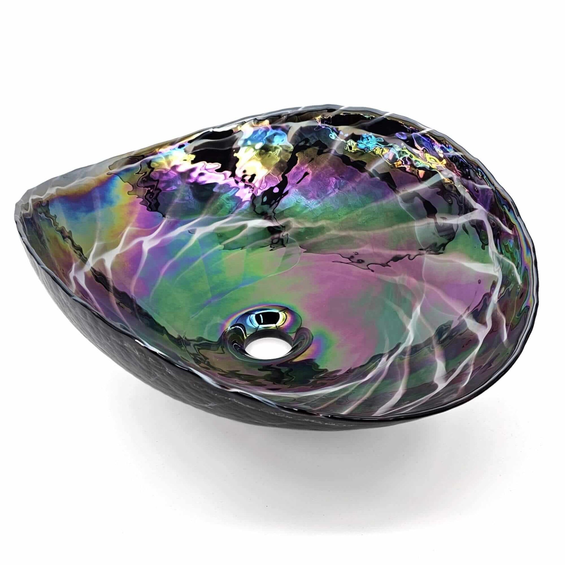 Ruvati Ruvati Murano 19" Glass Art Vessel Seashell Bathroom Sink - Culinary Kitchen OKC
